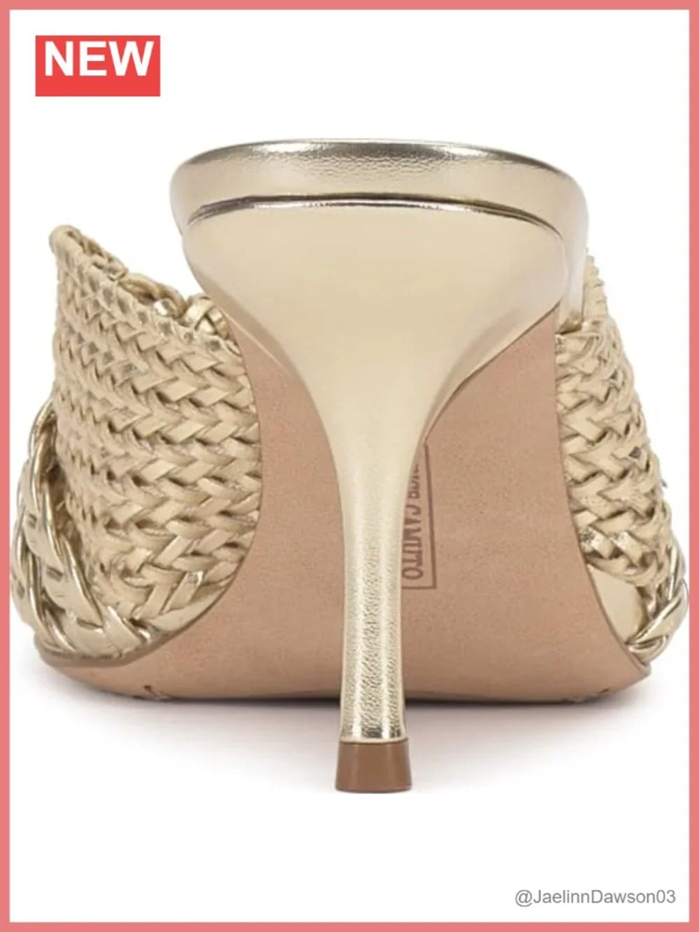 Faux Leather Knotted High Heel Mule Sandals Stiletto Heel Open Round Toe Slip On